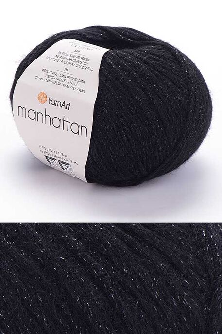 Yarnart yarn - YARNART MANHATTAN 916 Siyah