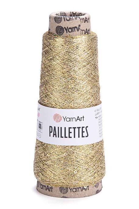 Yarnart yarn - YARNART PAILLETTES 8002 Gold