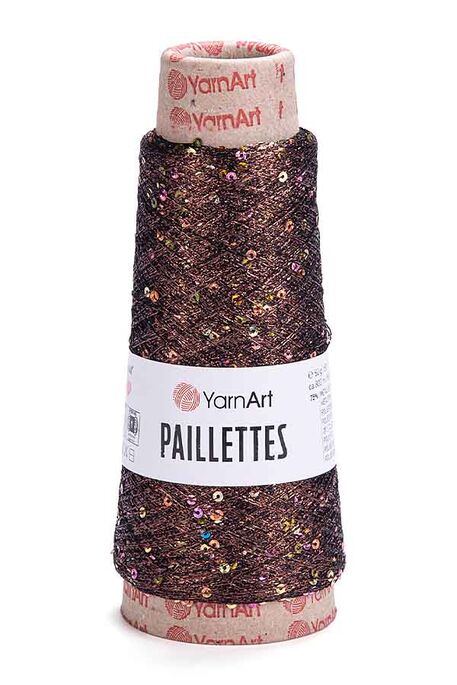 Yarnart yarn - YARNART PAILLETTES 8007 Kahverengi