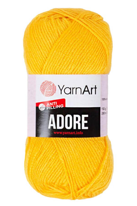 Yarnart yarn - YARNART ADORE 355 DARK YELLOW