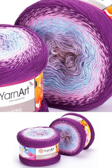 Yarnart yarn - YARNART FLOWERS color 280