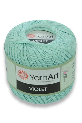 Yarn Art 1 Skein YarnArt Violet,100 percent Mercerized Cotton Yarn Threads  Crochet Lace Hand Knitting Yarn Embroidery Arts Crafts (Blue 5353)